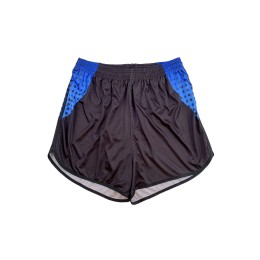 Design men's elastic sports shorts Customized blue and black polka dot contrast color on both sides of the trousers Sports pants supplier U400 Design men's elastic sports shorts Customized blue and black polka dot contrast color on both sides of the trousers Sports pants supplier U400